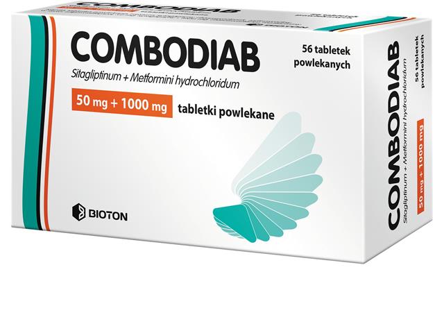 Combodiab interakcje ulotka tabletki powlekane 50mg+1g 56 tabl.