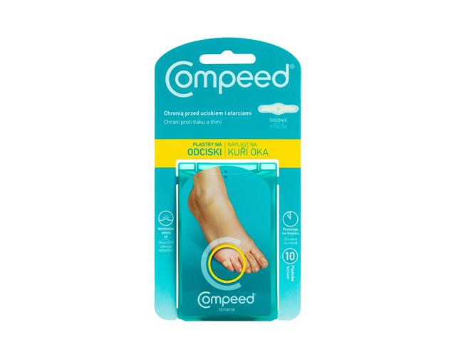 Compeed Plastry na odciski 1,75 x 6 cm interakcje ulotka plaster - 10 szt.