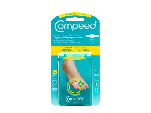 Compeed Plastry na odciski nawilżające średnie interakcje ulotka   6 szt.