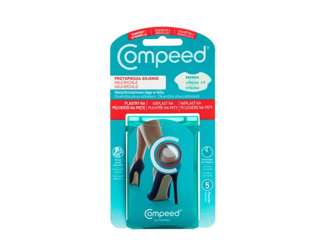 Compeed Plastry na pęcherze na piętę interakcje ulotka plaster  5 szt.