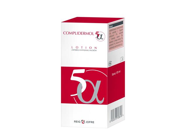 Complidermol 5alfa Lotion interakcje ulotka   120 ml