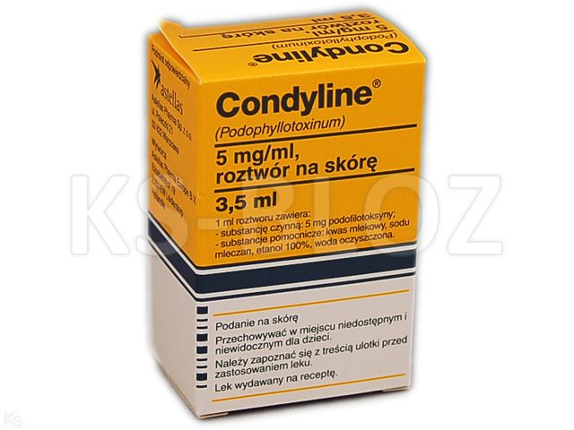 Condyline interakcje ulotka roztwór na skórę 5 mg/ml 3.5 ml