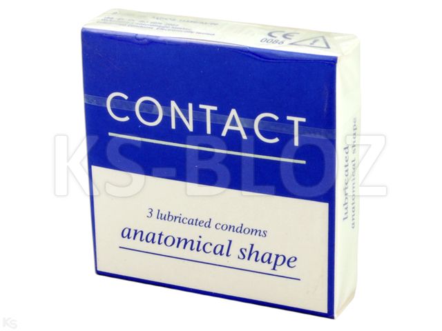 Contact Prezerwatywy anatomiczne gładkie interakcje ulotka prezerwatywa - 3 szt.