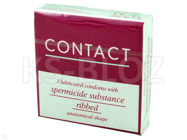 Contact Prezerwatywy karbowane anatomiczne interakcje ulotka prezerwatywa - 3 szt.