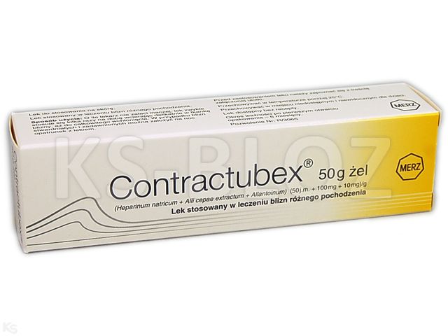 Contractubex interakcje ulotka żel (10mg+100mg+50j.m.)/g 50 g | tuba