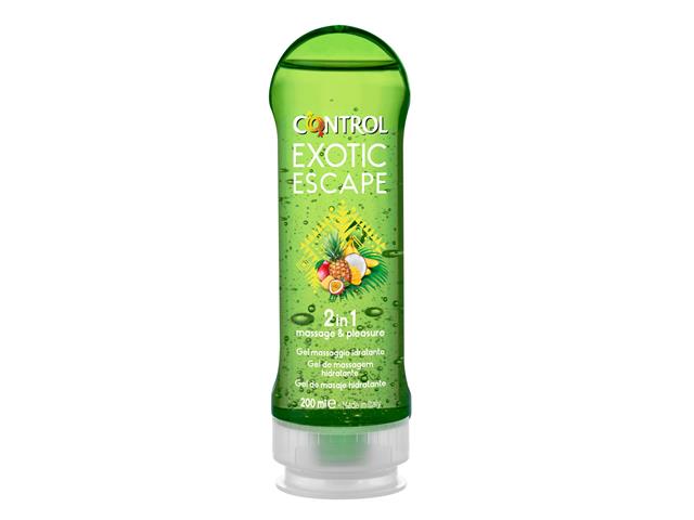 CONTROL EXOTIC ESCAPE Żel nawilżający do masażu interakcje ulotka żel  200 ml