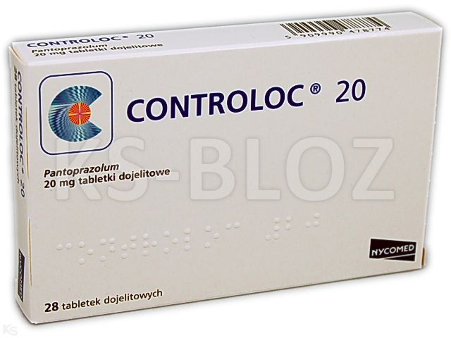 Controloc 20 interakcje ulotka tabletki dojelitowe 20 mg 