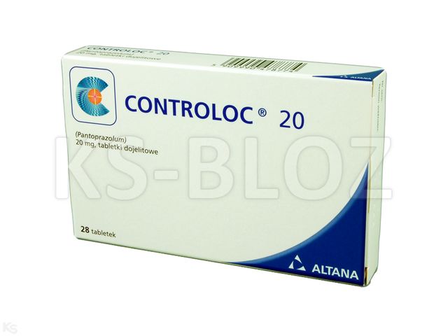 Controloc 20 interakcje ulotka tabletki dojelitowe 20 mg 28 tabl. (but.)