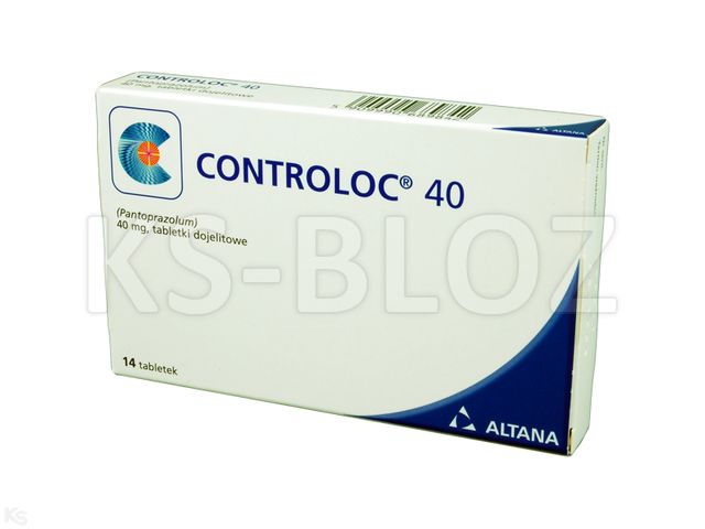 Controloc 40 interakcje ulotka tabletki dojelitowe 40 mg 14 tabl. | butelka