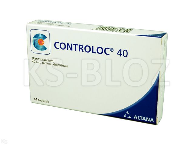 Controloc 40 interakcje ulotka tabletki dojelitowe 40 mg 14 tabl.