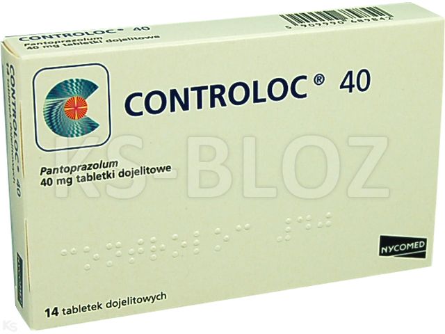 Controloc 40 interakcje ulotka tabletki dojelitowe 40 mg 14 tabl. | blister