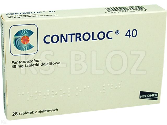 Controloc 40 interakcje ulotka tabletki dojelitowe 40 mg 28 tabl. | 2 blist.po 14 szt.