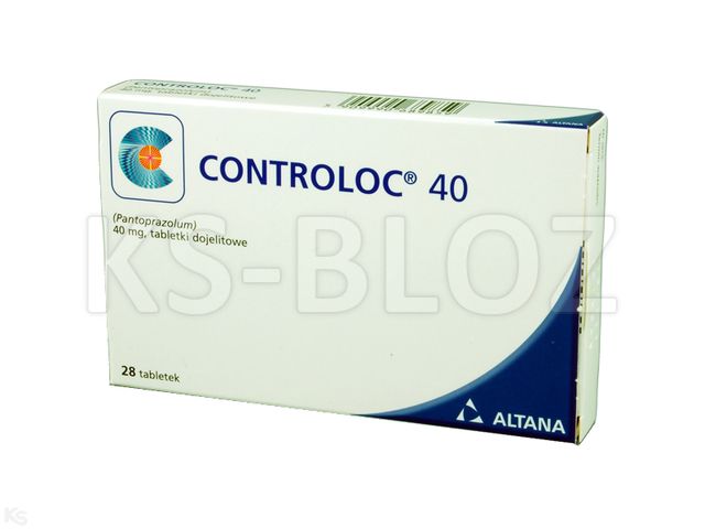 Controloc 40 interakcje ulotka tabletki dojelitowe 40 mg 28 tabl. (but.)