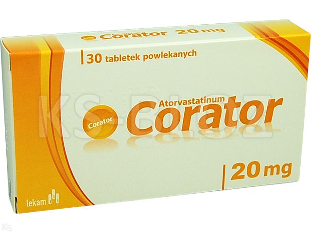 Corator interakcje ulotka tabletki powlekane 20 mg 30 tabl.