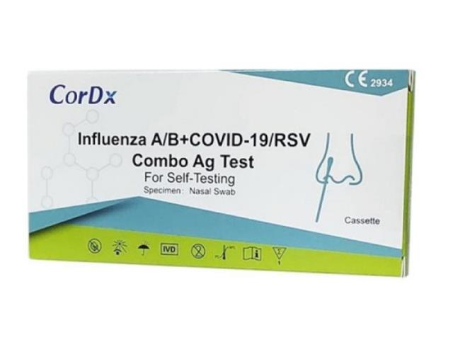 CorDx Influenza A/B + Covid-19/RSV Combo Ag interakcje ulotka test - 1 szt.