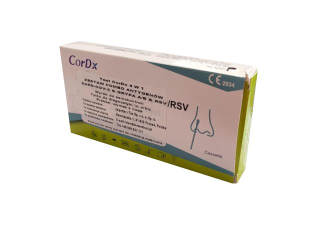 CorDx Influenza A/B + Covid-19/RSV Combo Ag Test interakcje ulotka test  1 szt.