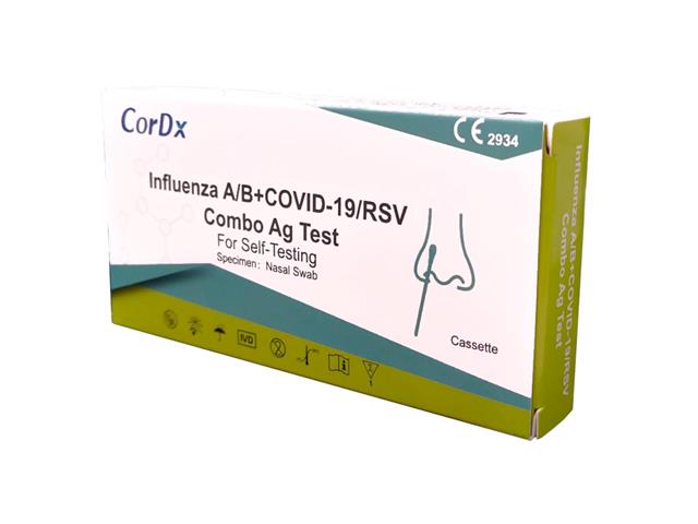 CorDx Influenza A/B + Covid-19/RSV Combo Ag Test interakcje ulotka test  1 szt.