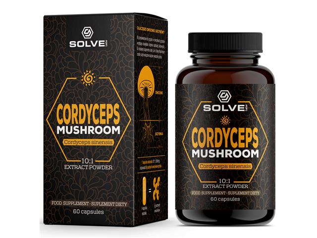 Cordyceps Mushroom interakcje ulotka kapsułki - 60 kaps.