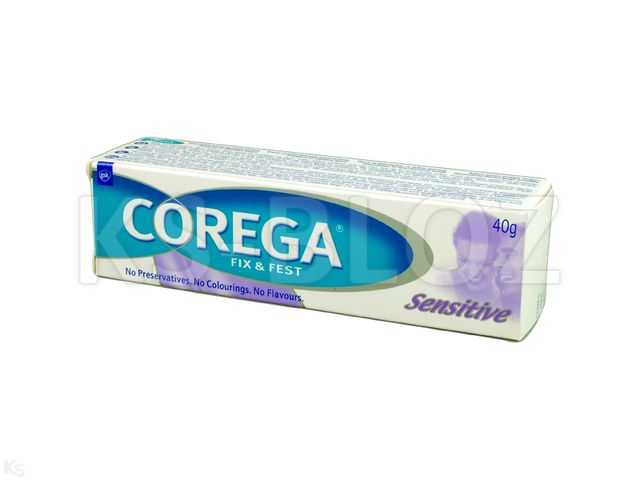 Corega Fix & Fest Sensitiv Krem ultra interakcje ulotka krem  40 g