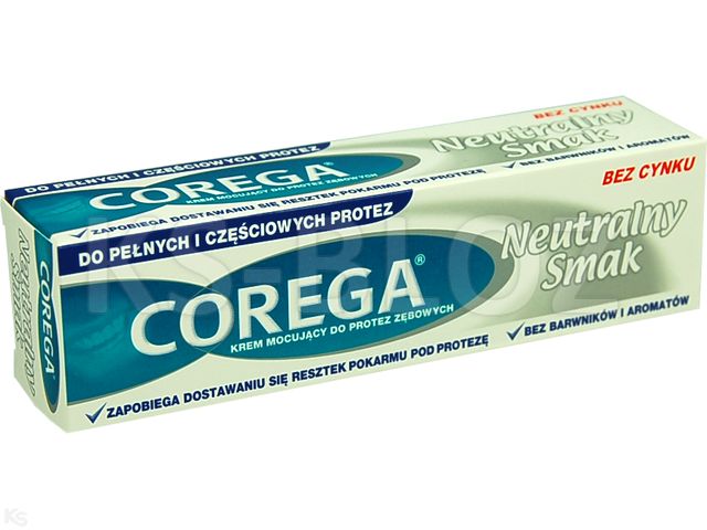 Corega Super Mocny Krem mocujący neutralny smak interakcje ulotka krem  40 g