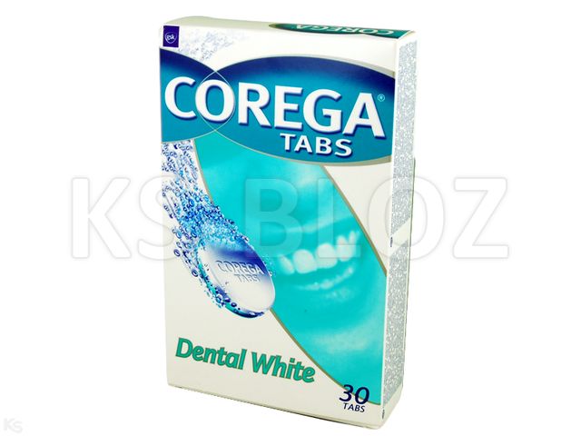Corega Tabs Dental White interakcje ulotka tabletki rozpuszczalne - 30 tabl.