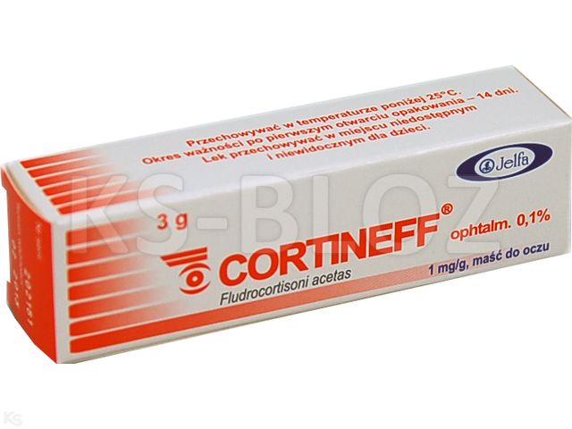 Cortineff Ophtalm. 0,1% interakcje ulotka maść do oczu 1 mg/g 