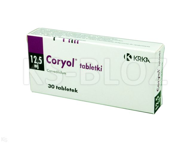 Coryol interakcje ulotka tabletki 12,5 mg 30 tabl.