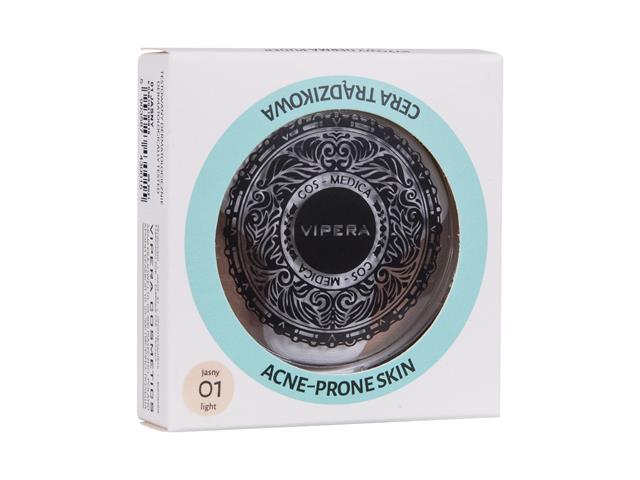 COS-MEDICA Puder Prasowany Ryżowy DERMA-PUDER, Pół-Transparentny, Cera Trądzikowa 01 jasny interakcje ulotka puder - 13 g