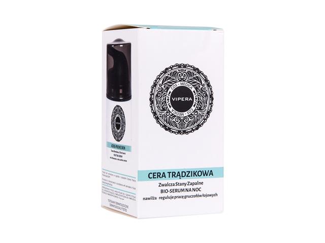 Cos-Medica Serum na noc cera trądzikowa Bio interakcje ulotka serum - 30 ml (but.z dozown.)