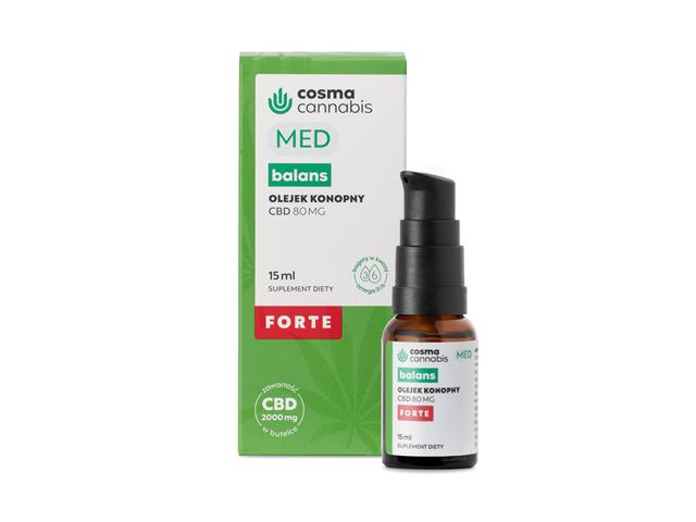 Cosma Cannabis Balans Forte interakcje ulotka olej  15 ml (but.z dozown.)