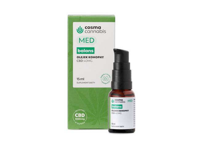 Cosma Cannabis Balans Med interakcje ulotka olejek  15 ml | but.z dozow.