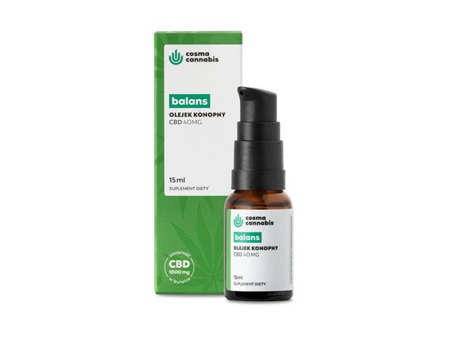 Cosma Cannabis Balans Olejek konopny interakcje ulotka olejek  15 ml (but.z dozown.)