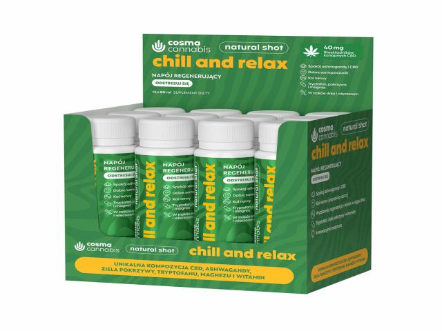 Cosma Cannabis Chill And Relax interakcje ulotka płyn - 12 szt. po 80 ml