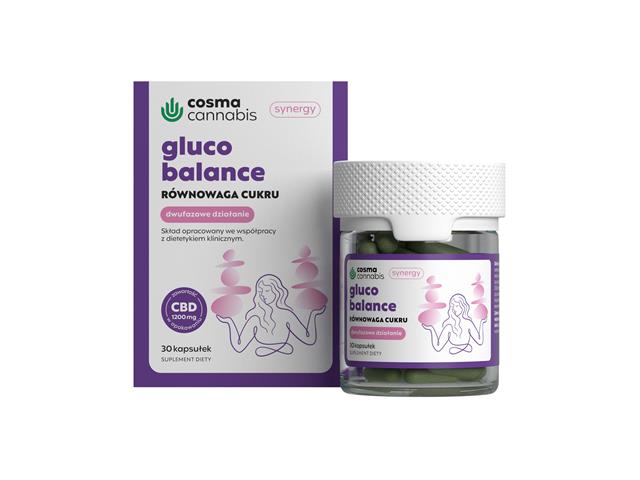 Cosma Cannabis Gluco Balance interakcje ulotka kapsułki - 30 kaps.