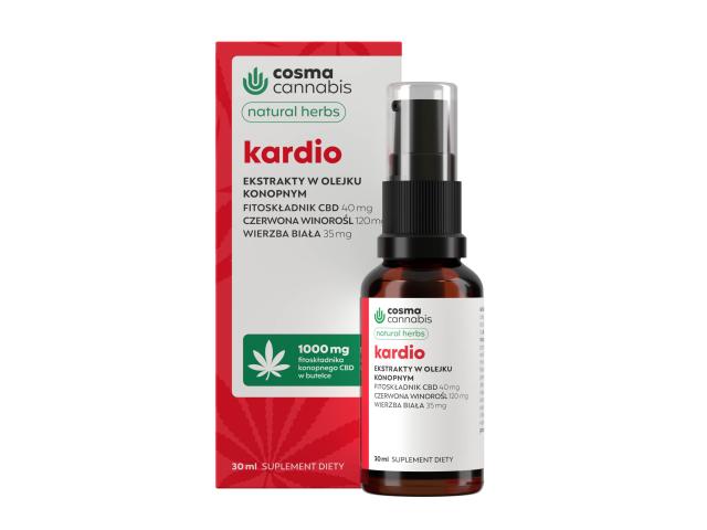 Cosma Cannabis Kardio Natural Herbs interakcje ulotka krople  30 ml