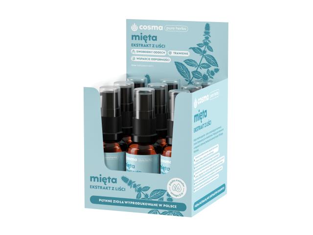 Cosma Pure Herbs Mięta interakcje ulotka płyn - 9 szt. po 30 ml