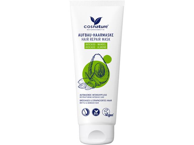 COSNATURE BIO Naturalna Maska regenerująca do włosów z awokado i migdałami interakcje ulotka maseczka - 100 ml (tub.)