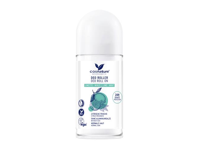 COSNATURE BIO Naturalny Dezodorant roll-on limonka i mięta interakcje ulotka roll-on - 50 ml