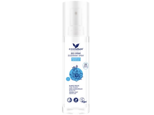 COSNATURE BIO Naturalny Dezodorant w sprayu lilia wodna interakcje ulotka spray - 75 ml (but.)
