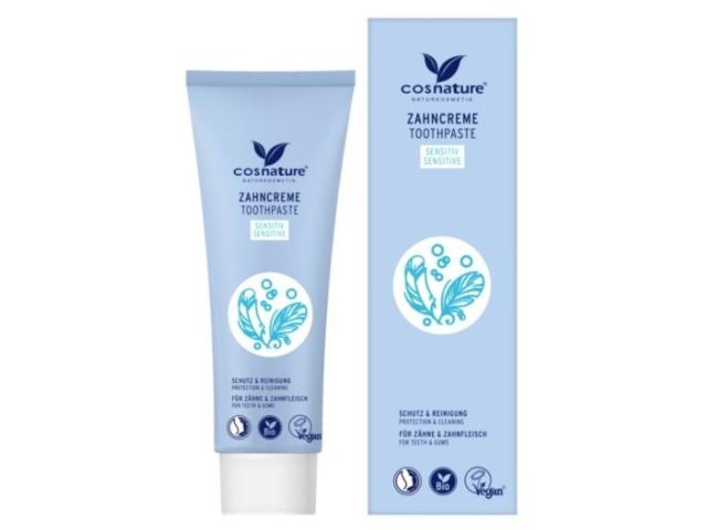 Cosnature Naturalna Pasta do wrażliwych zębów z rumiankiem i miętą z fluorem interakcje ulotka pasta do zębów - 75 ml
