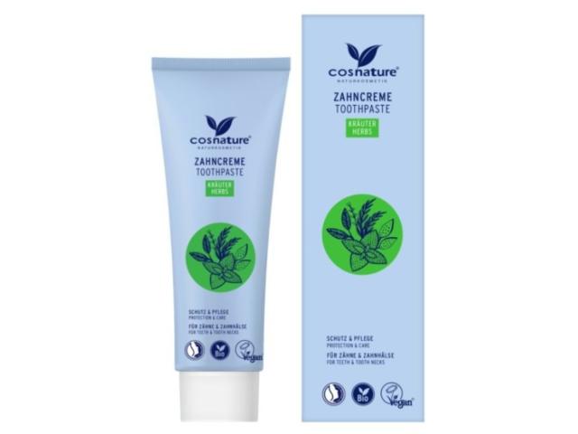 Cosnature Pasta do mycia zębów naturalna ziołowa z fluorem interakcje ulotka pasta do zębów - 75 ml