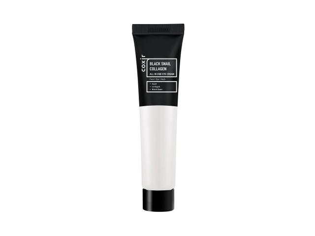 Coxir Black Snail Collagen All In One Eye Cream Krem pod oczy ze śluzem czarnego ślimaka i fasoli interakcje ulotka krem - 30 ml