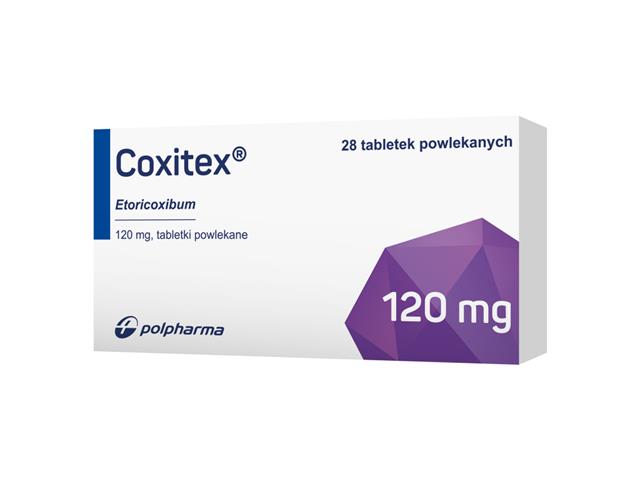 Coxitex interakcje ulotka tabletki powlekane 120 mg 28 tabl.