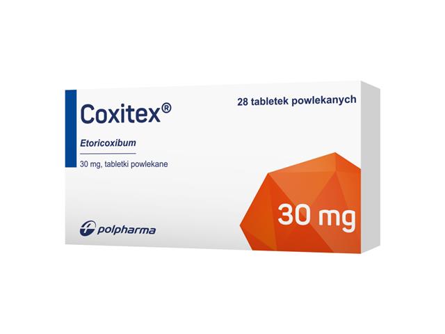 Coxitex interakcje ulotka tabletki powlekane 30 mg 28 tabl.