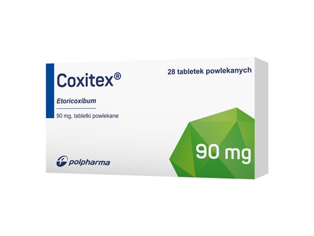 Coxitex interakcje ulotka tabletki powlekane 90 mg 28 tabl.