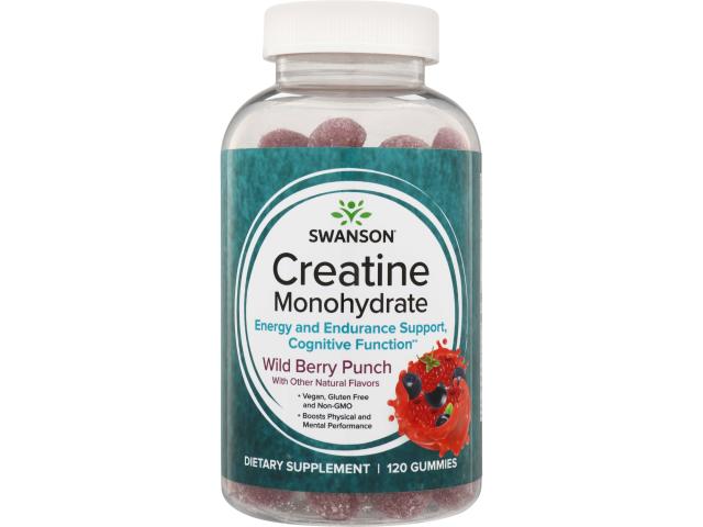 Creatine Monohydrate Żelki smak ponczu z dzikich jagód interakcje ulotka żelki - 120 szt.