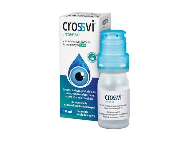 Crossvi Intense interakcje ulotka krople do oczu, roztwór  10 ml (poj.) (pojemnik z systemem dozującym)