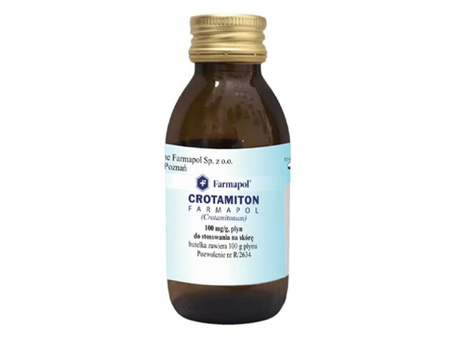 Crotamiton Farmapol interakcje ulotka płyn do stosowania na skórę 100 mg/g 100 g