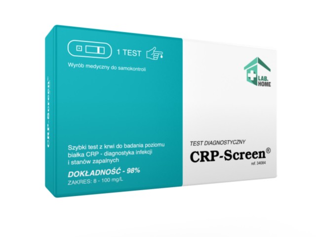 CRP-Screen Test CRP ultraczuły interakcje ulotka   1 szt.