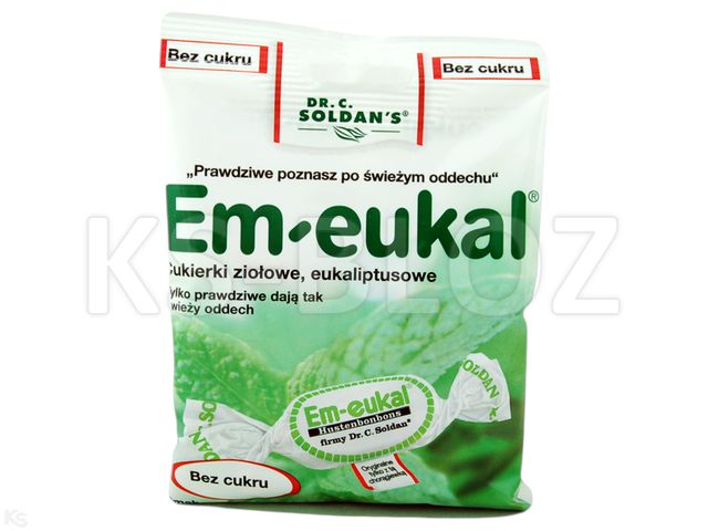 Cuk. EM-EUKAL eukal.-zioł. interakcje ulotka cukierki - 50 g